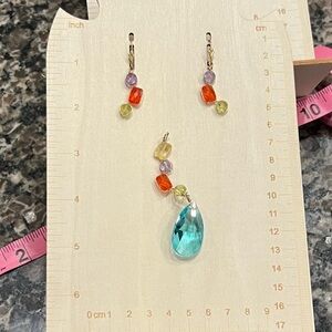 Elegant Multi-Color Gemstone Jewelry Set